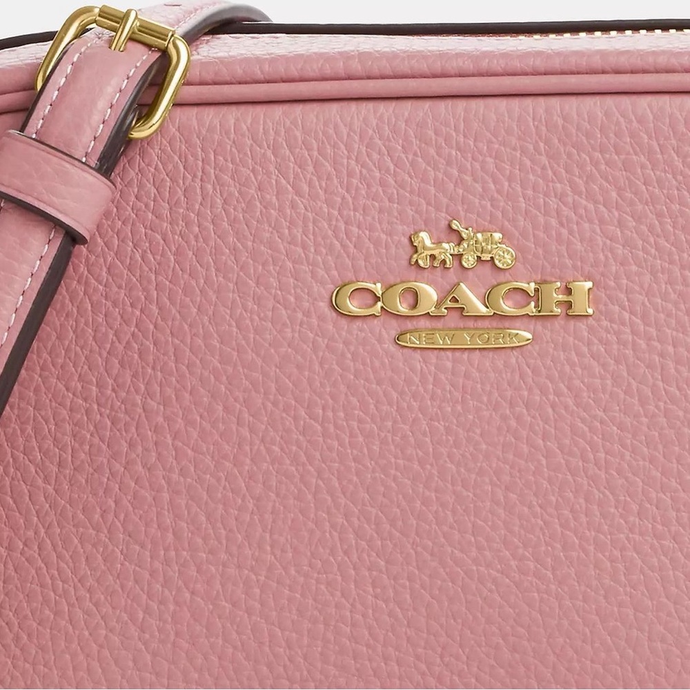 Coach True Pink Leather Mini Jamie Camera Crossbody Bag - Picture 3 of 9